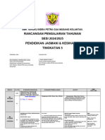 Rancangan Pengajaran Tahunan SESI 2024/2025 Pendidikan Jasmani & Kesihatan Tingkatan 5