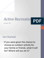 Active Recreation