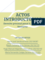 Actos Introductorios Derecho Procesal Penal II