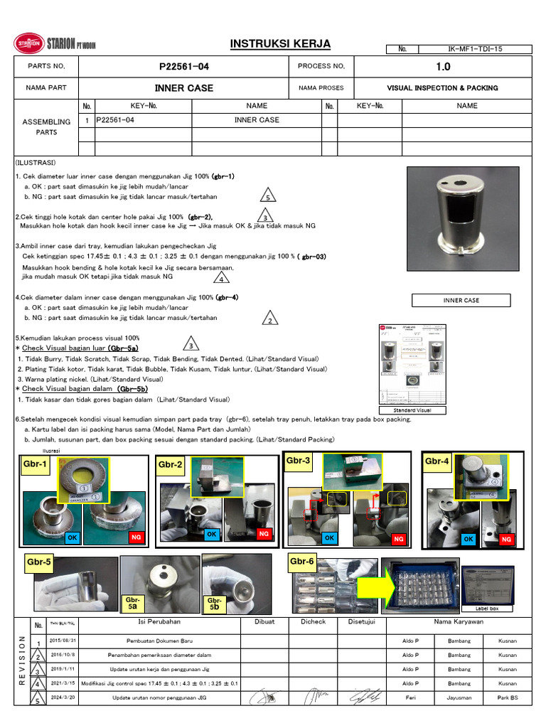 Inspeksi dan Packing Inner Case | PDF