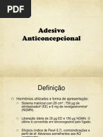 Adesivo anticoncepcional