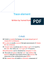 Trace Element: Written By: Hamed Fouladi