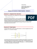 DCS17 - Exercise Seminar 5 - Design and Correction of Optical Systems