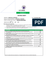 Cot Rating Sheet