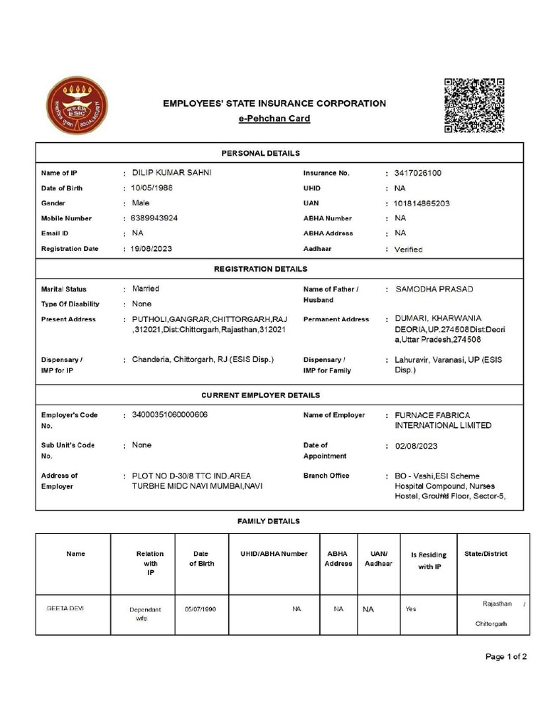 Counter Foil Page | PDF