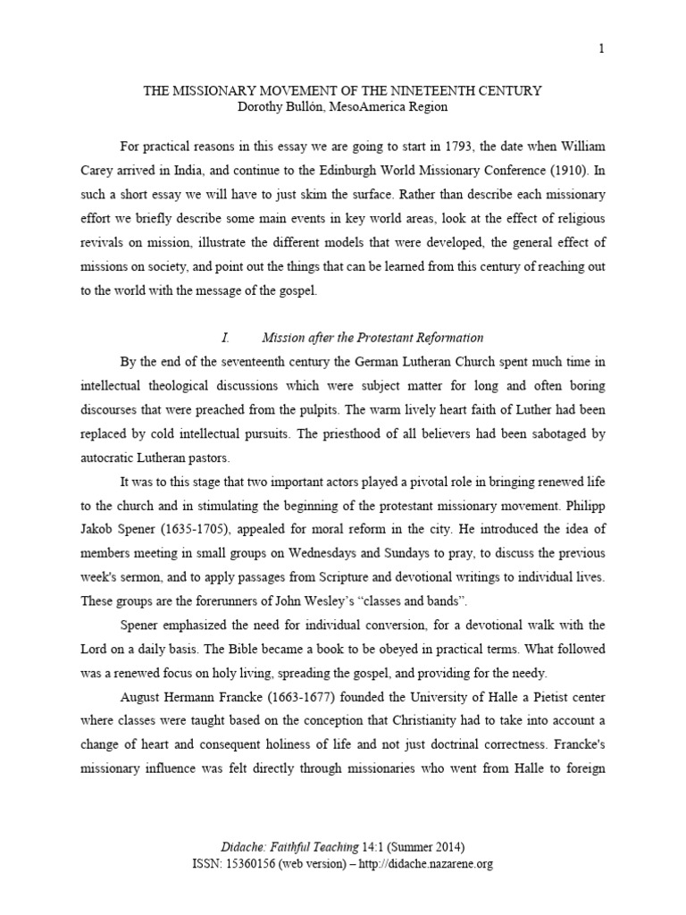 19th Century Missionary Movement Insights | PDF | Christian Mission ...