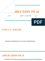 9th Chapter1-Introduction To Ai - Unit 1 1 Excite