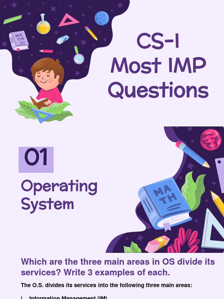 CS 1 Imp PDF | PDF | Class (Computer Programming) | Programming