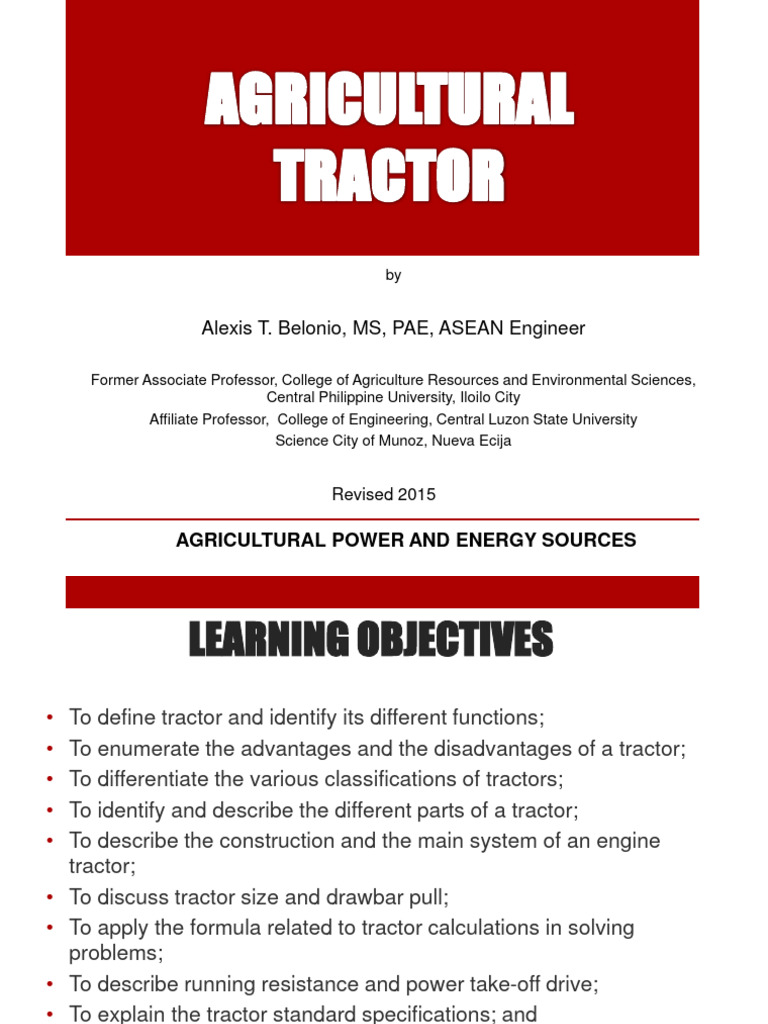 Understanding Agricultural Tractors | PDF | Tractor | Horsepower