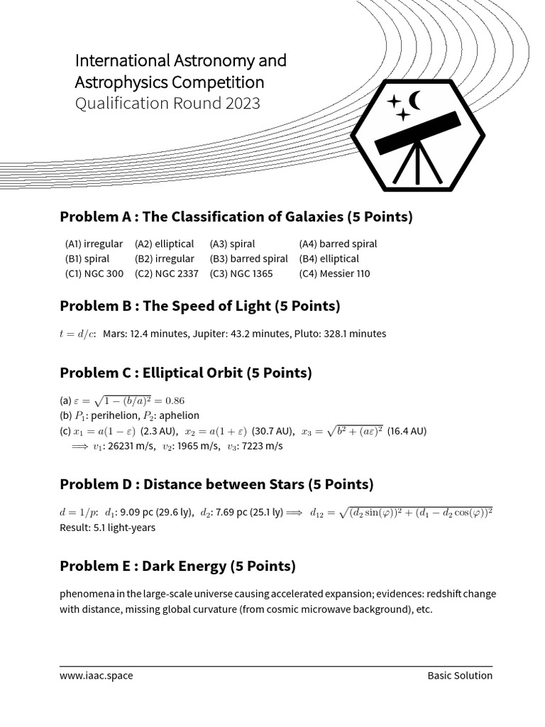 IAAC Qualification Round 2023 Solution PDF