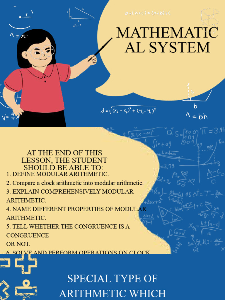 Blue and Cream Modern Minimalist Math Class Presentation | PDF ...