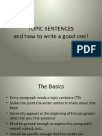 Topic Sentences Mitk A