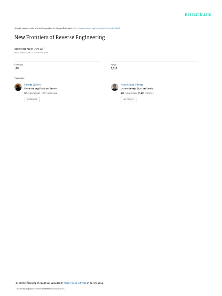 Reverse Engineering Software Trends | PDF | Class (Computer Programming ...