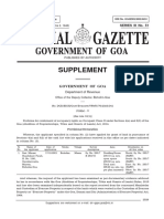 Supplement: Government of Goa
