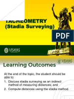 Tacheometry Stadia Surveying