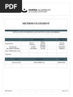 Nabina Method Statement For Mirror and Toilet Partition Installation