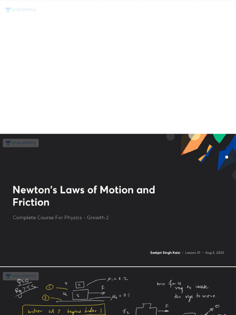 Newtons Laws Of Motion And Friction With Anno Pdf