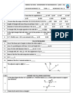 Class 7 - Revision Worksheet 01 - Final Examination - 2023 - 24