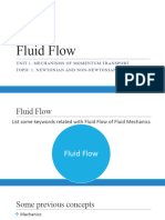 Topic 1.1 Newtonian and Non-Newtonian Fluids