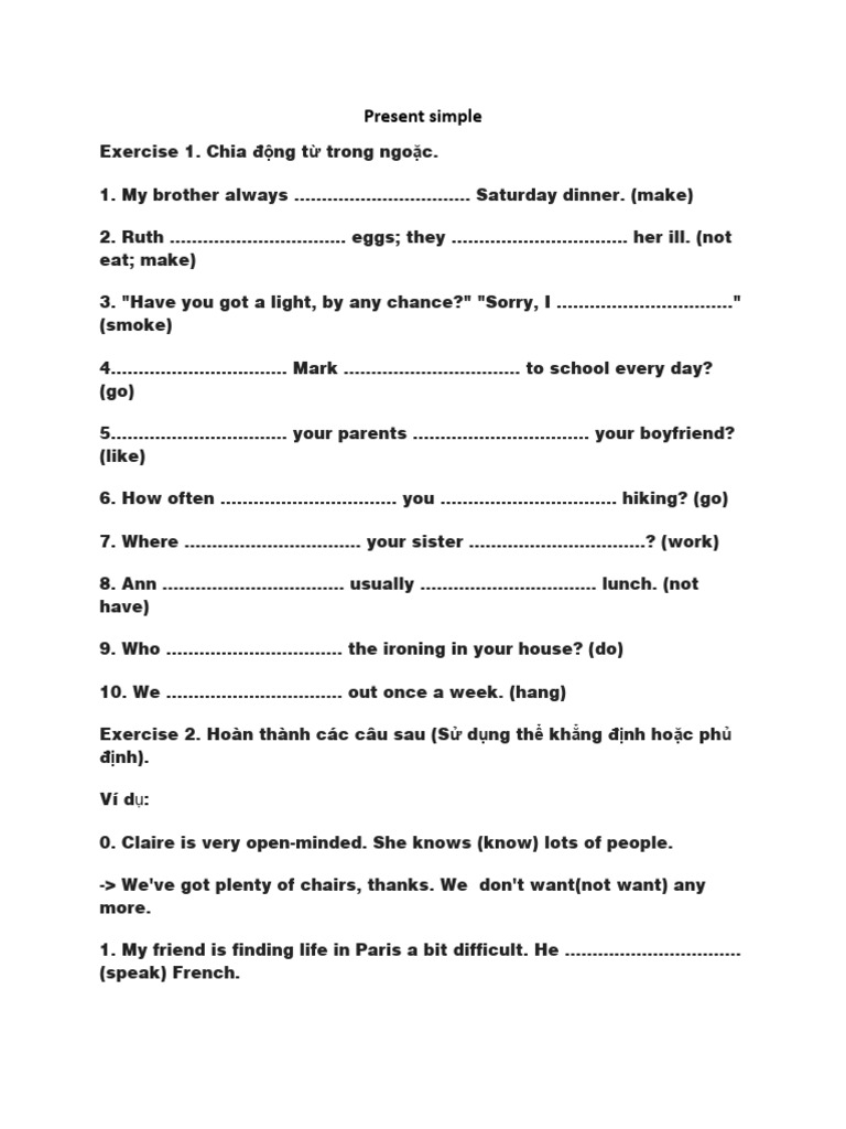 Present simple pdf