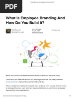 What Is Employee Branding and How Do You Build It