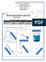 Grade 7 Integrated Science Qs4