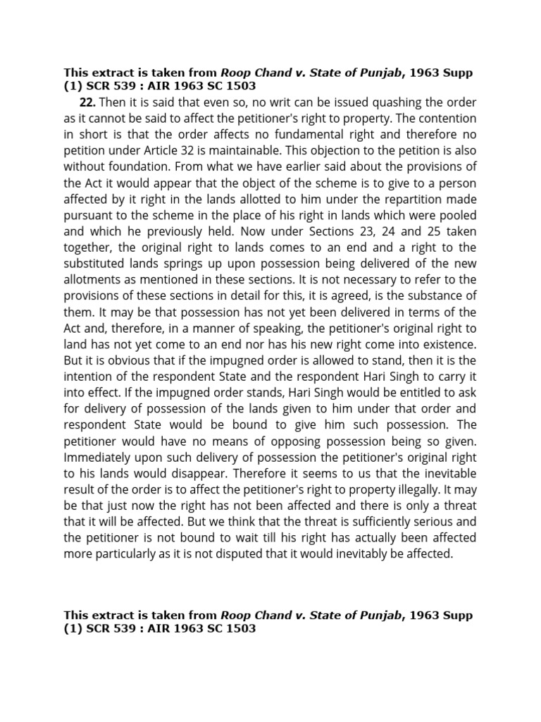 Roop Chand Vs State of Punjab | PDF | Justice | Crime & Violence