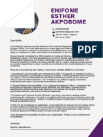 Akpobome Enifome Esther Cover - Letter