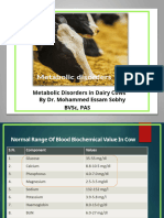 Metabolism Disorders in Dairy Cows