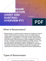 Ransomware Investigation Osint and Hunting - Overview PT1 2