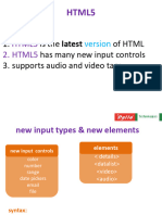 html5 Course Material