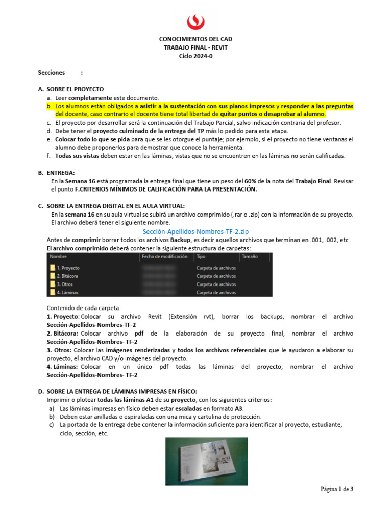 Entrega Final Proyecto Revit 2024 | PDF