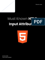 HTML Input Attributes