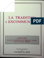 Spécial Courrier de Rome - La Tradition Excommuniée