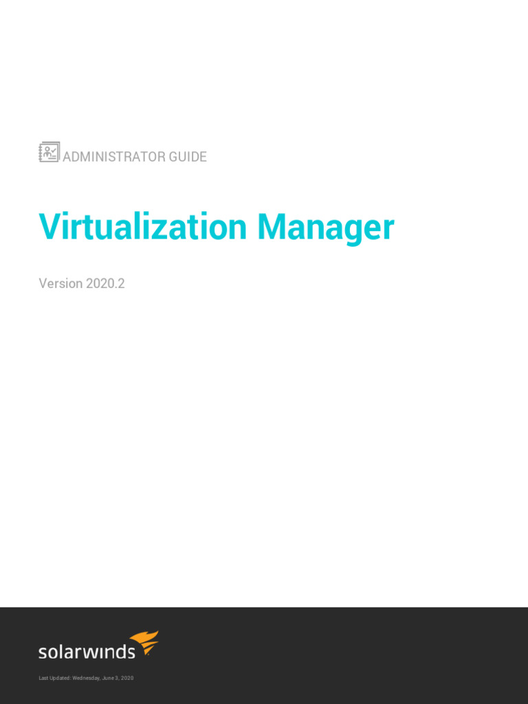 SolarWinds VMAN Administrator Guide | PDF | Virtual Machine ...