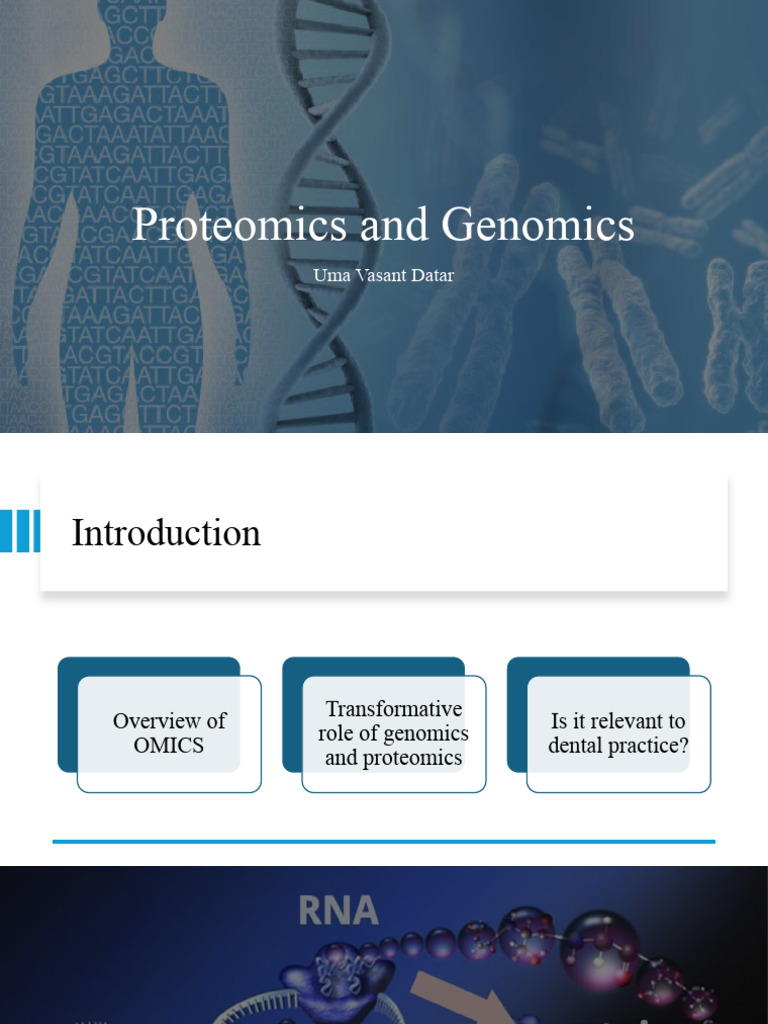 Genomics and Proteomics in Dentistry | PDF | Genomics | Proteomics