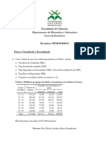 Ficha 2 - Fecundidade - e - Natalidade