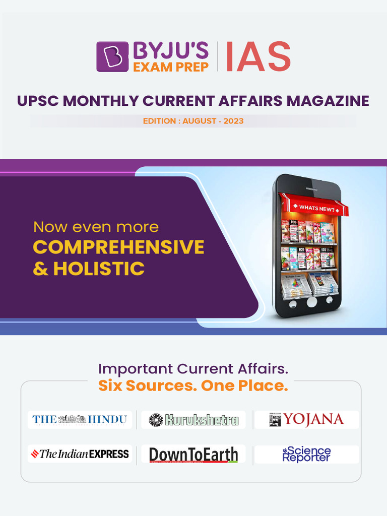 UPSC Current Affairs - August 2023 | PDF | Government | Public Law