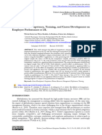 Tarbawi: The Effects of Competency, Training, and Career Development On Employee Performance at I3l