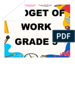 Budget of Work Grade 5