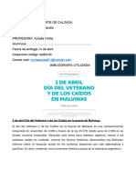 2 de Abril Día Del Veterano y de Los Caídos en La Guerra de Malvinas