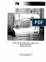 White W480 Sewing Machine Instruction Manual