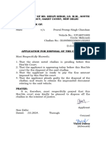 Application For Disposal of The Challan PDF