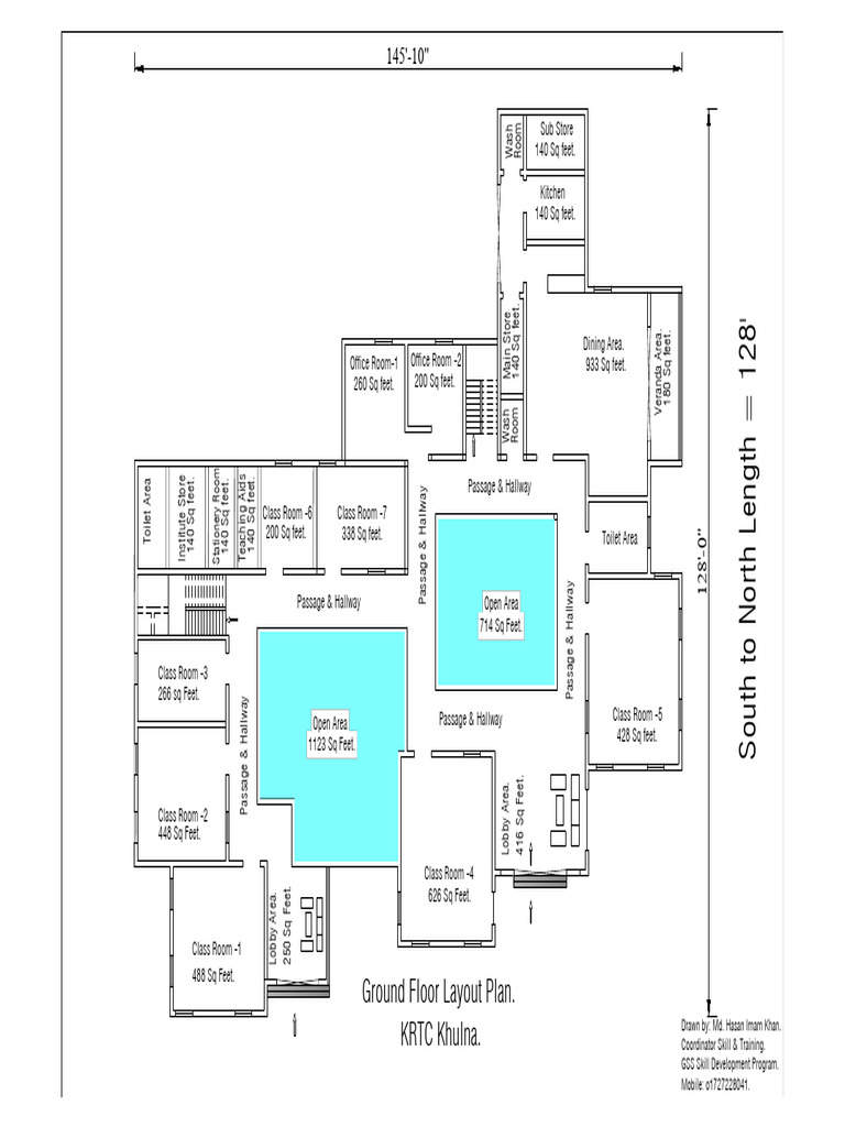 Ground Floor Layout Plan for KRTC Khulna | PDF | Queensland Heritage ...