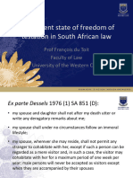 Freedom of Testation in South Africa Prof Francois Du Toit FISA 2016