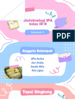 Bioteknologi IPA Kelas IX-H: Kelompok 4