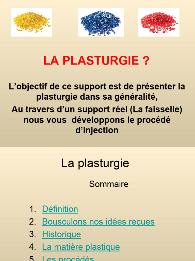 Introduction à la plasturgie | PDF | Thermoplastique | Chimie des polymères