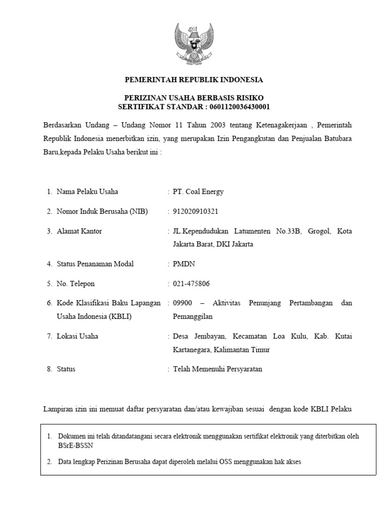 Surat Ipp Coal Energi | PDF | Pengelolaan Keuangan & Uang