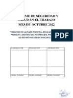 INFORME DE SEGURIDAD Octubre 2022