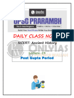 Ancient History 19 - Daily Class Notes - UPSC Prarambh 2026